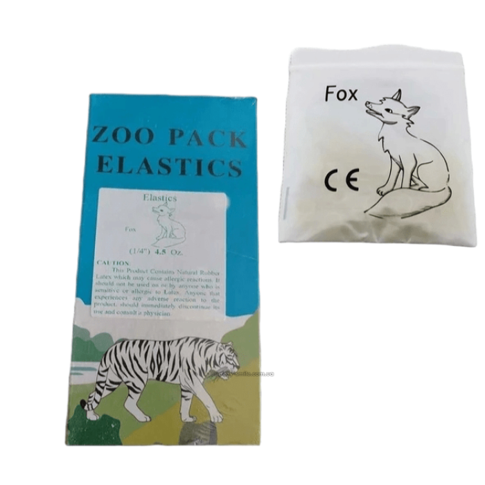Elastics (Braces), Fox, 1/4" (6.35mm), 4.5 Oz, 100pcs